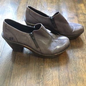 Born Leather clog mules